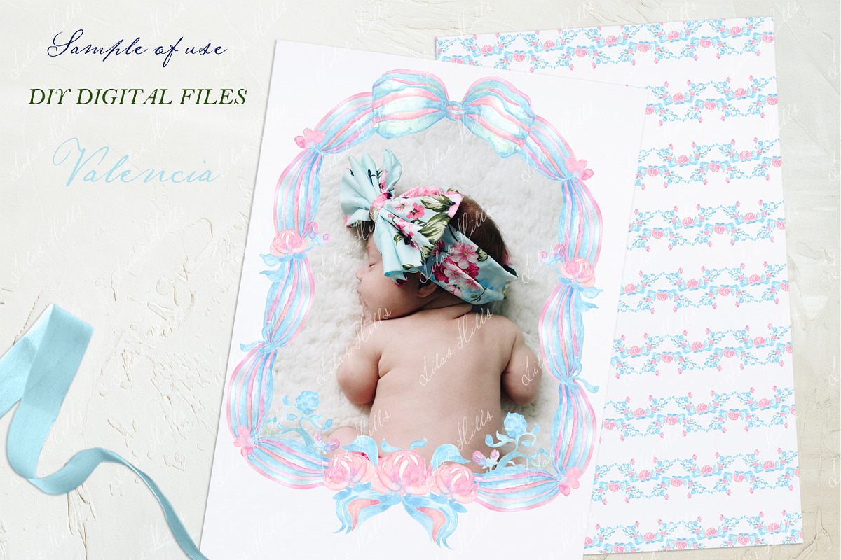 Light Blue and Pink Baby shower, an Illustration by LABFcreations (Photo 4 of 5)