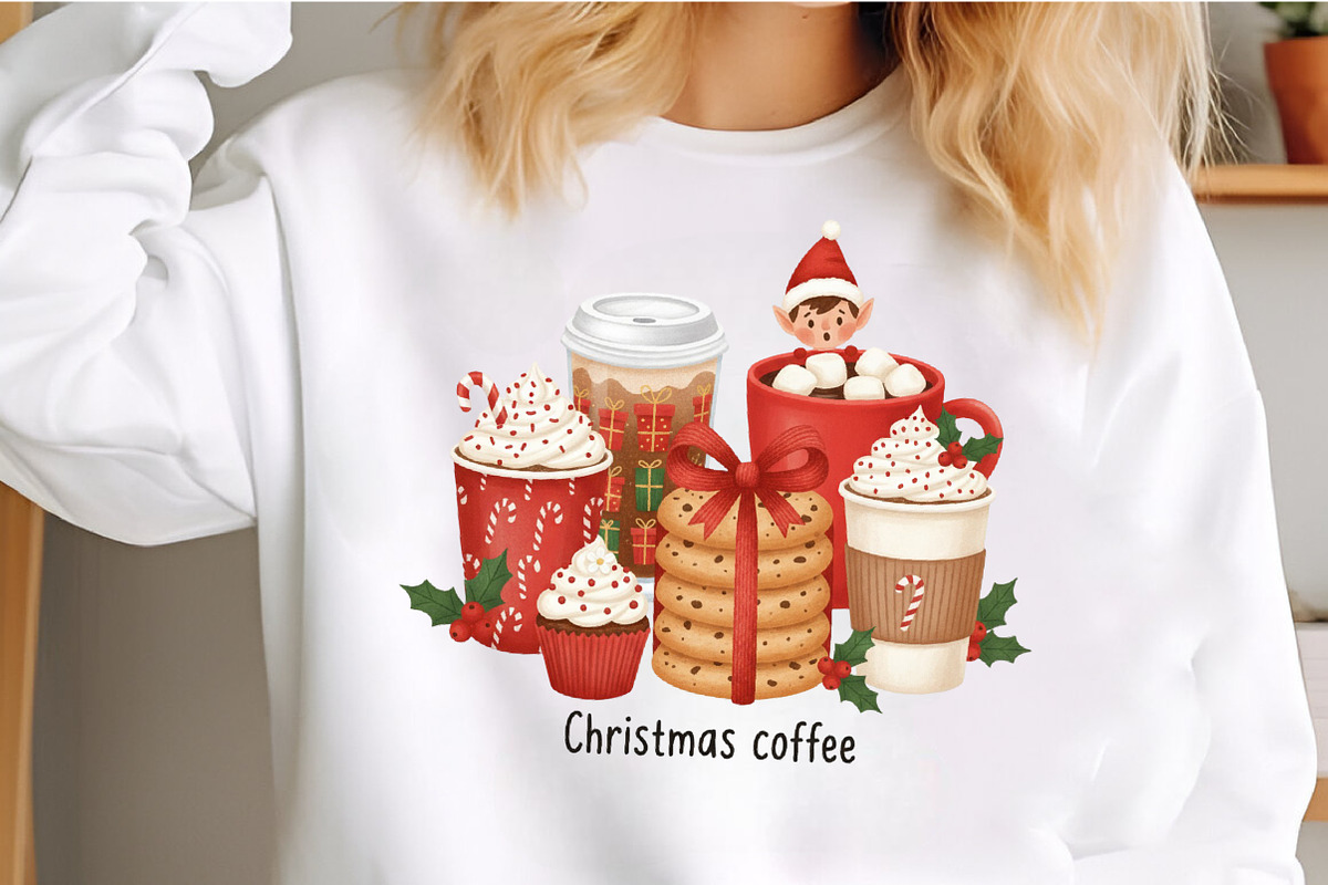 Christmas Coffee Sublimation PNG, an Illustration by Craft Nest (Photo 6 of 6)