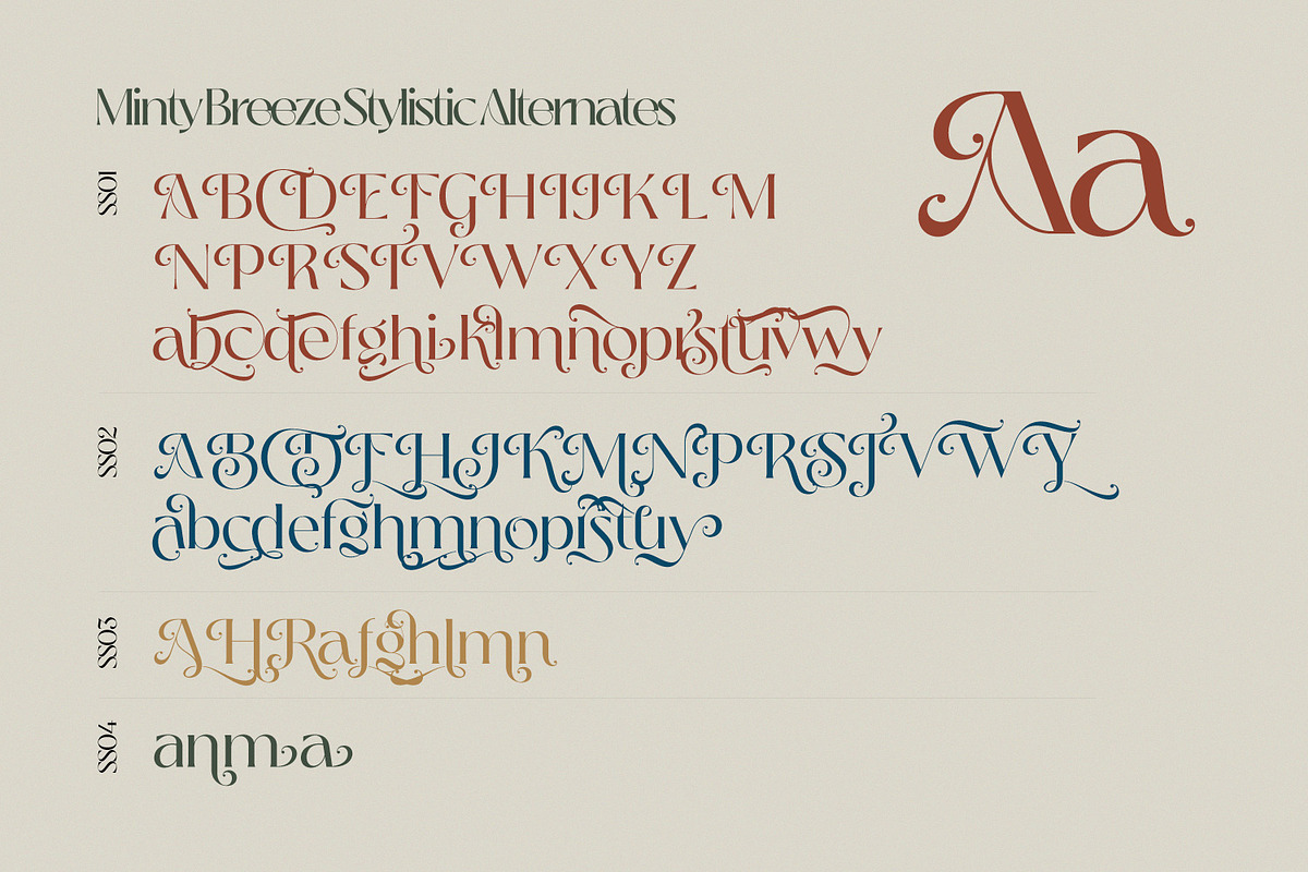 Minty Breeze - Modern Retro Font, a Font by creativemedialab (Photo 11 of 11)