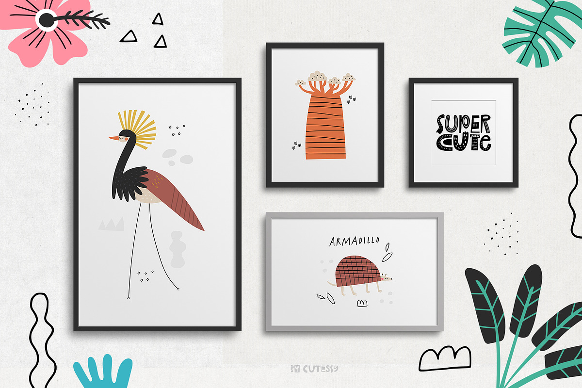 Safari: jungle animals and plants, an Animal Illustration by Olia (Photo 14 of 15)