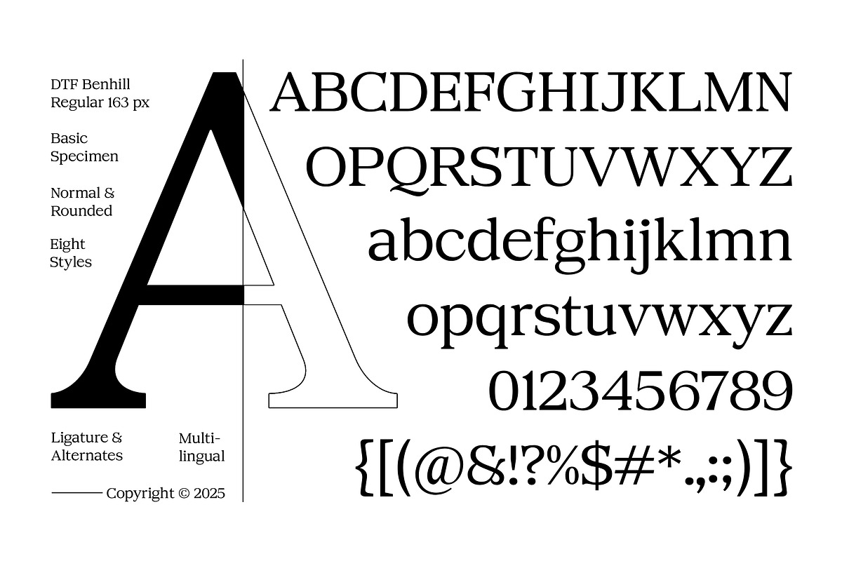 DTF Benhill - Serif Family, a Font by Dora Typefoundry (Photo 10 of 11)