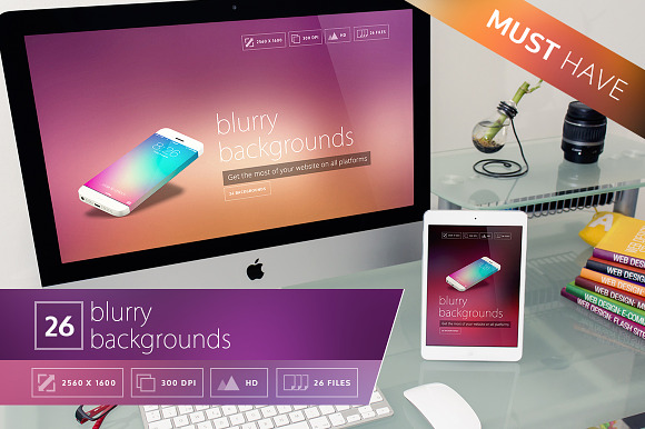 26 Blurry Backgrounds Pack preview 6