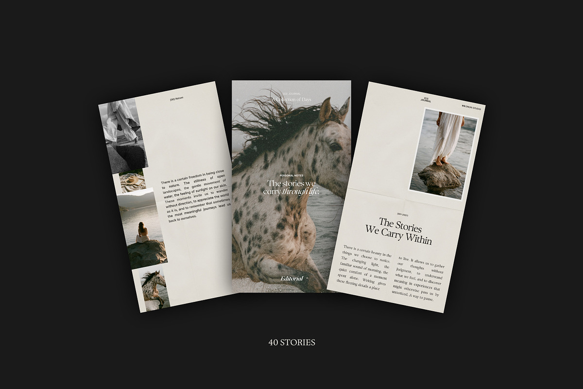 Editorial Wellness Instagram Kit 2, a Social Media Template by Wildnun Studio (Photo 4 of 8)
