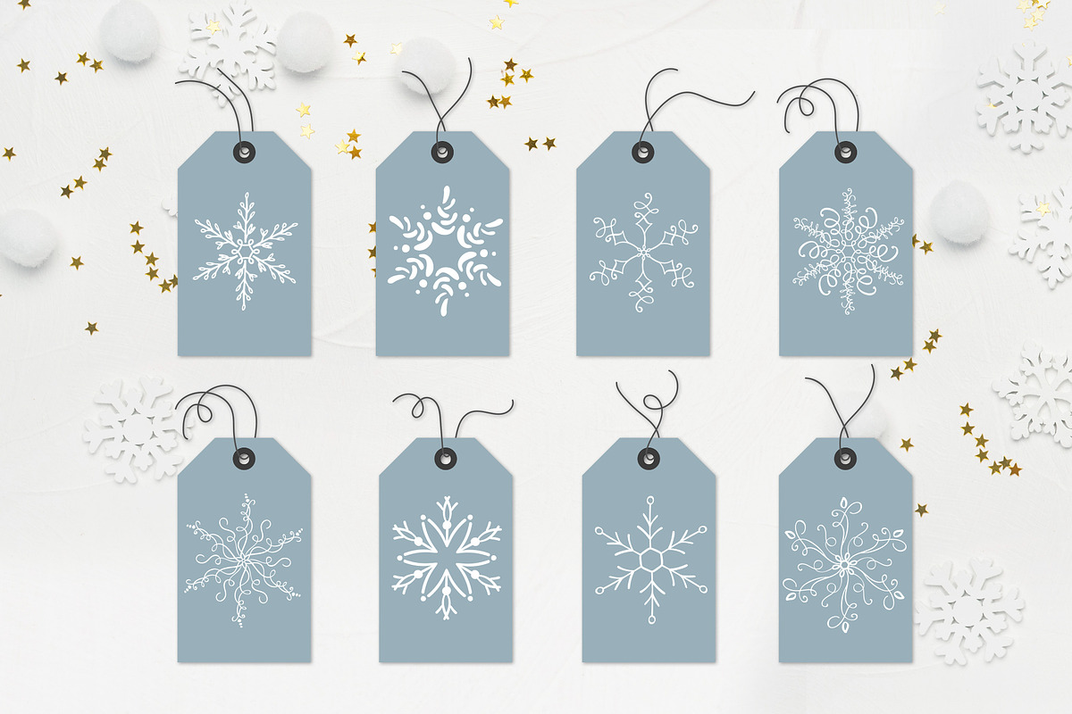 Christmas Snowflake Dingbats, a Symbol Font by Happy Letters (Photo 4 of 5)