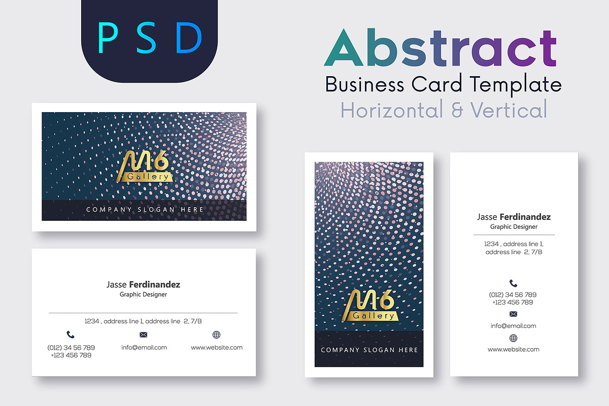 Unique 50 Business Card Bundle, a Business Card Template by M6 Gallery (Photo 23 of 151)