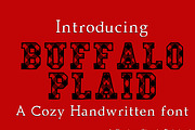 Buffalo Plaid, a Serif Font by crystal.baier (Thumbnail 1 of 3)