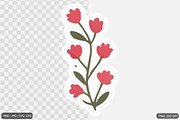 Cute Flower Sticker Design Bundle, an Illustration by Actual Pixel (Thumbnail 19 of 26)
