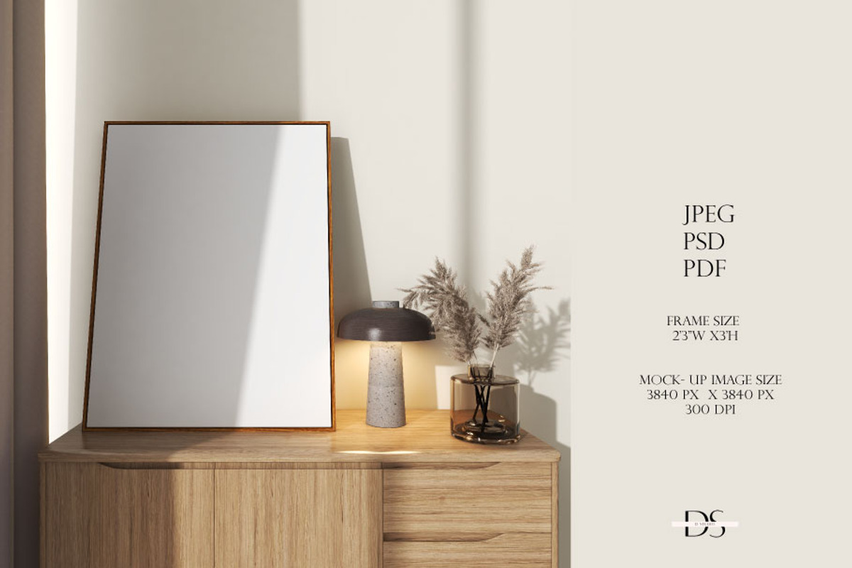 PSD frame mockup for wall art, a Print Template by DSTUDIO888 (Photo 2 of 4)