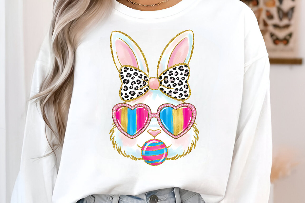 Glitter Easter Bunny Coquette PNG, an Illustration by Libby Wishes (Photo 3 of 6)