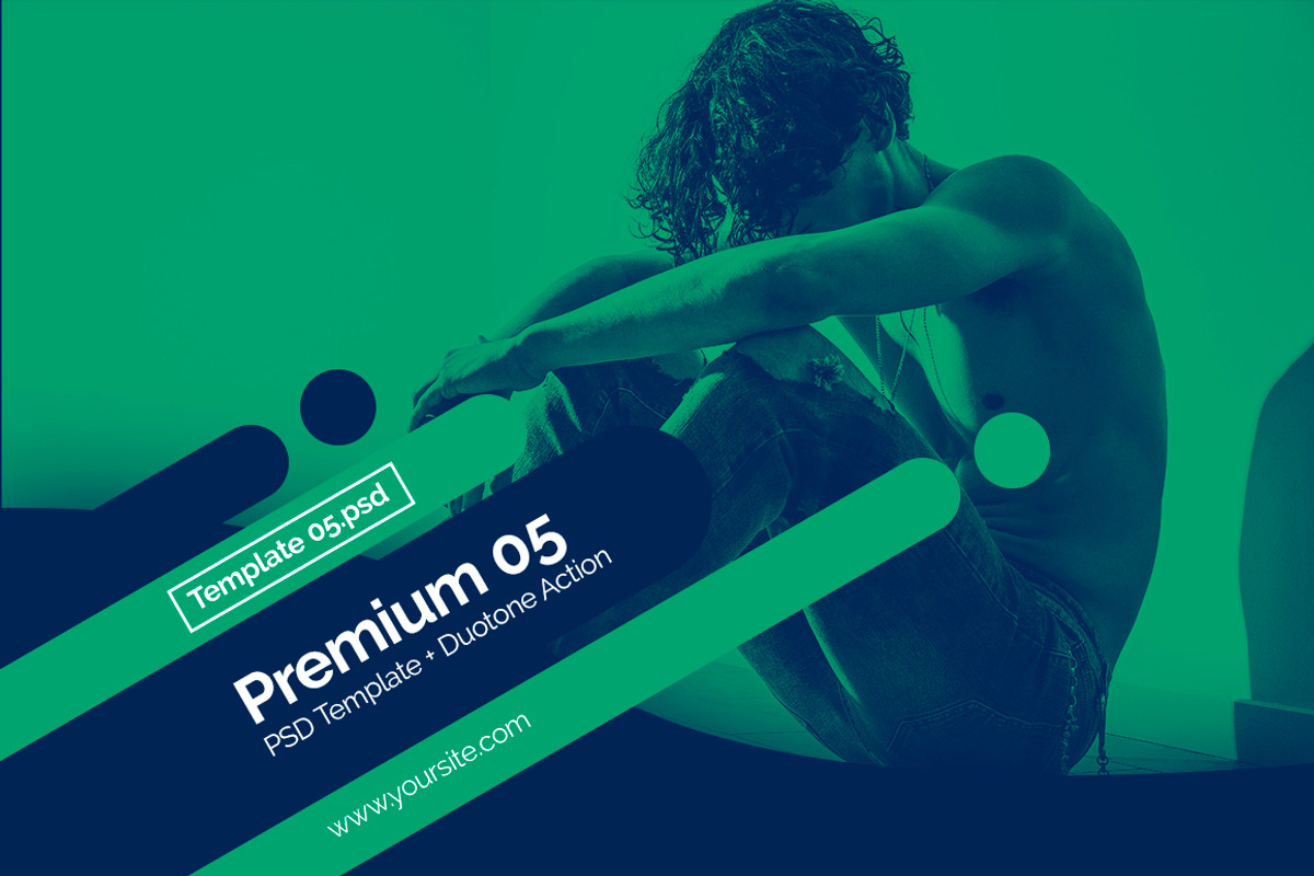 PSD Template Duotone Action preview 7