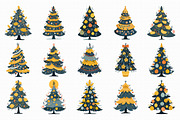 Christmas Tree Clipart, an Illustration by Libby Wishes (Thumbnail 7 of 7)