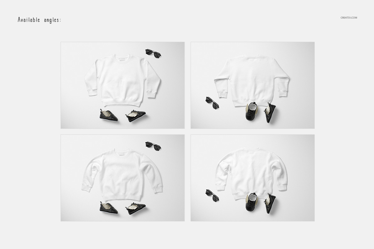 Baby Sweatshirt Mockup Set 2, a Hoody Mockup by creatsy5 (Photo 2 of 11)