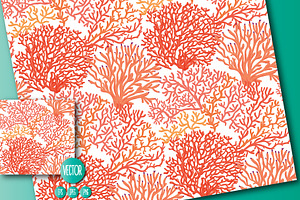 8 Sea World Seamless Patterns