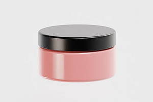 Cream jar 3d model, an Object 3D Model by fahad121