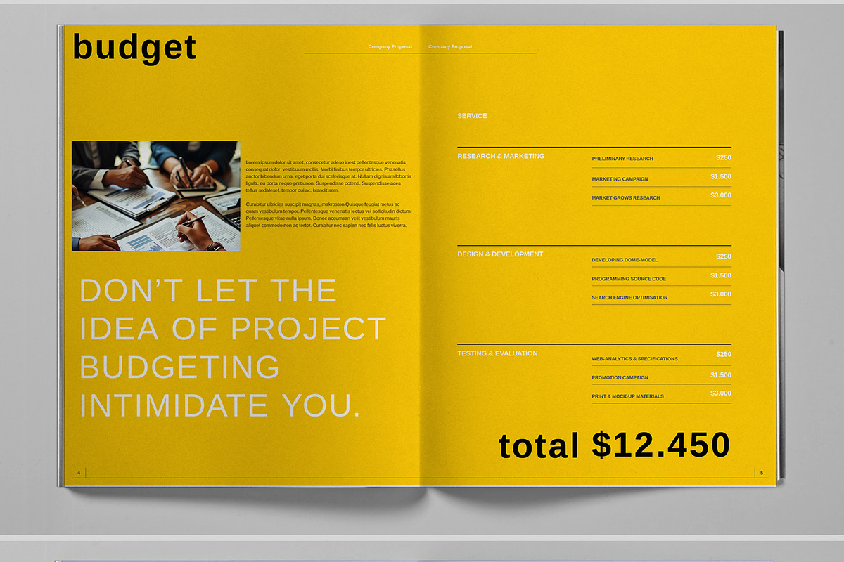 Yellow Company Proposal Brochure, a Brochure Template by Boris Cupac (Photo 4 of 7)