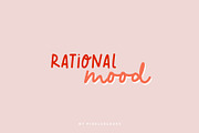Script Font Rational Mood, a Script Font by pixelcolours (Thumbnail 1 of 15)