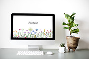 Watercolor Wildflowers. Patterns, a Pattern Graphic by Slastick (Thumbnail 7 of 7)
