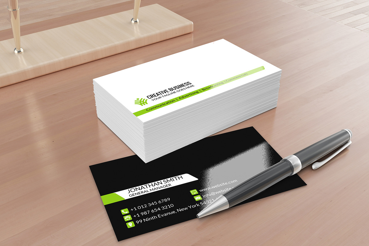 Clean, Modern Business card, a Business Card Template by Graphic Origin (Photo 1 of 2)
