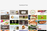 Food Social Media Banners, a Social Media Template by Web Donut (Thumbnail 3 of 9)