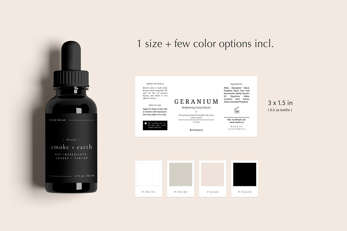 Cosmetic Label Bundle • Geranium, a Print Template by Sjá Agency (Photo 15 of 19)