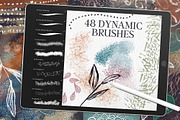 Inky Abstract Procreate Brushes, a Brush Add-On by AJ Brushes (Thumbnail 4 of 12)
