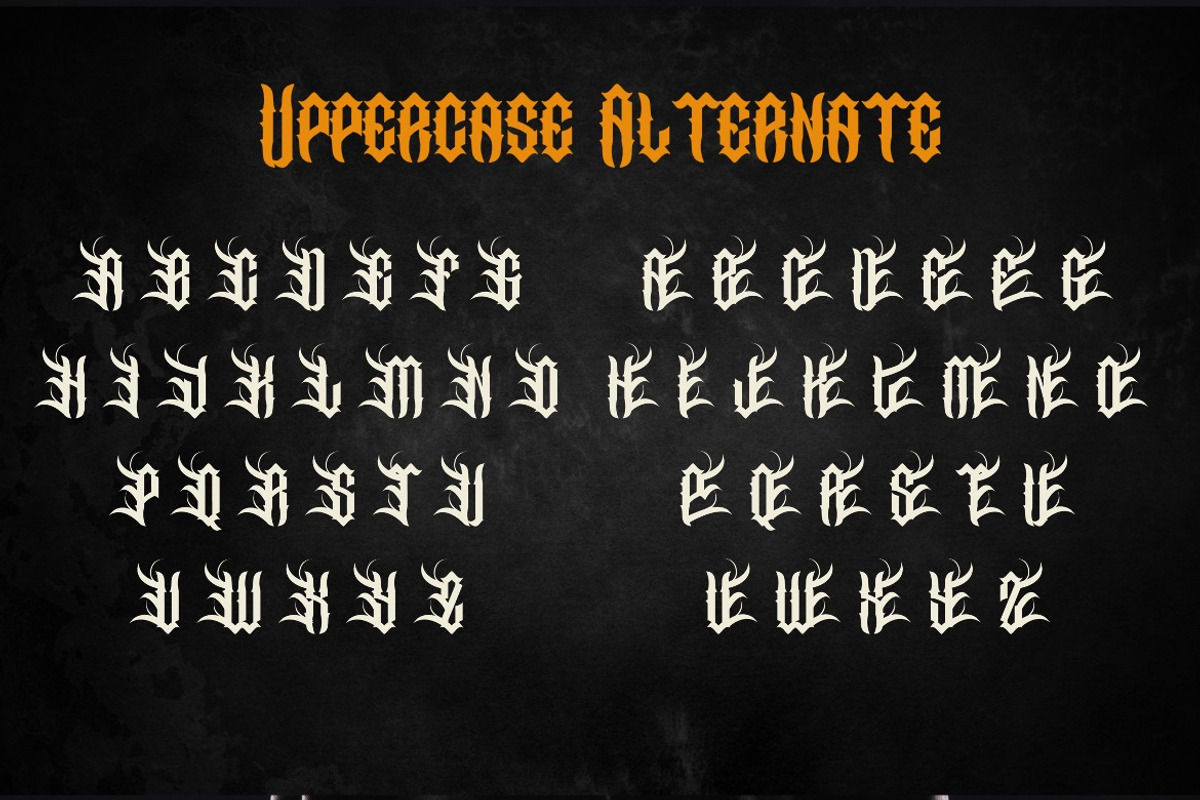 Elaxors - Classic Blackletter Font, a Blackletter Font by Dhabee (Photo 10 of 16)