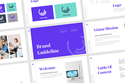 Brand Guideline Powerpoint Template, a Presentation Template by Azruca (Thumbnail 1 of 4)
