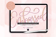 Embossed Texture Procreate Brushes, a Brush Add-On by My Fancy Design Shop (Thumbnail 1 of 9)