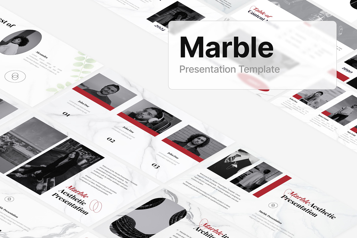 Marble Powerpoint Template, a Presentation Template by Eklip Studio (Photo 6 of 6)