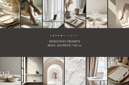 Prompts Midjourney Beige Aesthetic