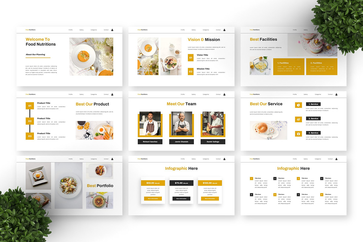 Nutritions - Foodies Powerpoint, a Presentation Template by Deepslide Studio (Photo 5 of 6)