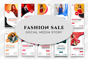 Fashion Sale Social Media stories, a Social Media Template by Designgrove