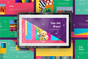 Fan-Ink Brand Powerpoint Template, a Presentation Template by Inkofert (Thumbnail 1 of 9)