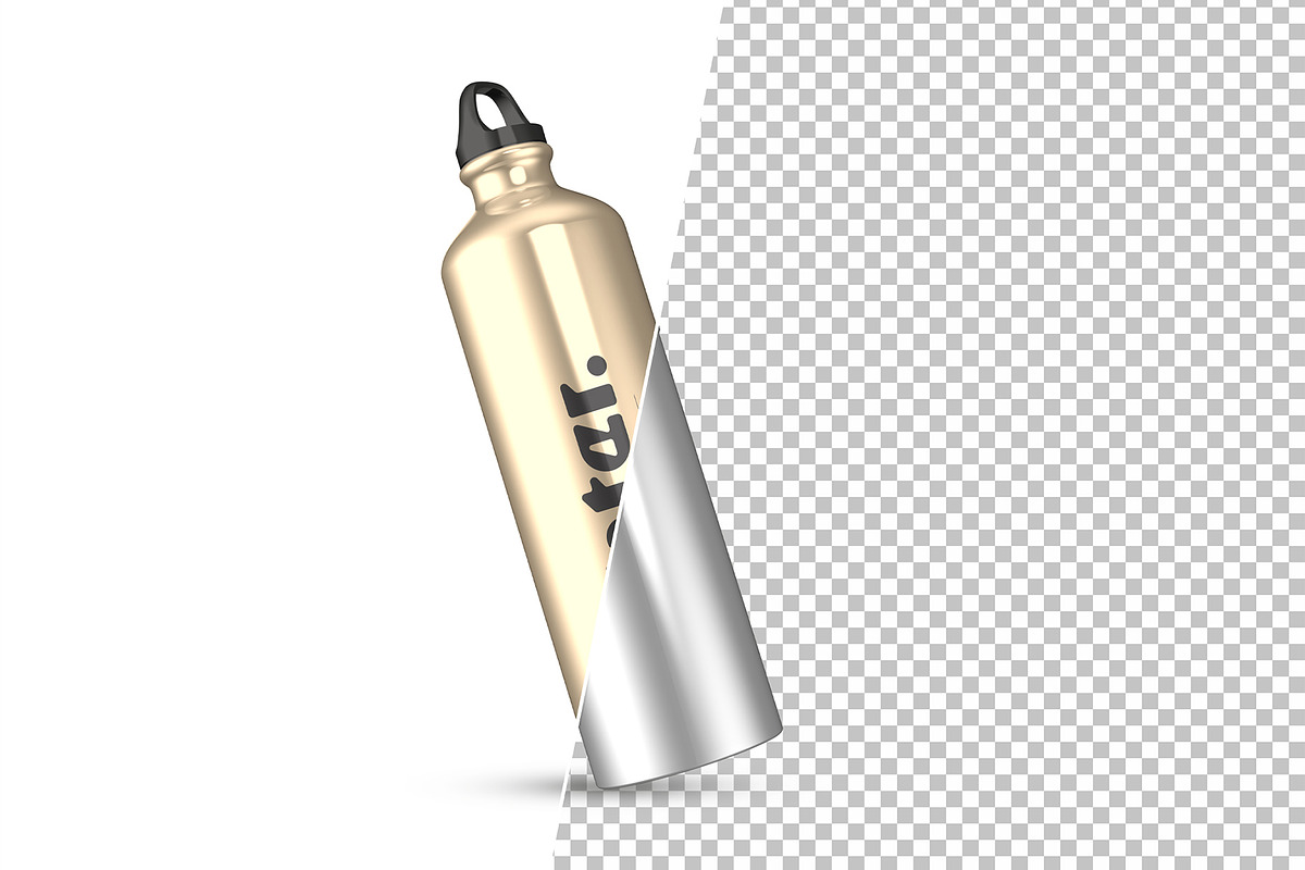 Realistic Steel Bottle Mockup, a Product Mockup by graphypix (Photo 2 of 4)