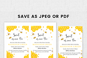 Bee Baby Shower Invitation Bundle, a Card Template by Shinehoon (Thumbnail 7 of 8)