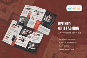Refined Fashion - Trifold Brochure, a Brochure Template by AQR Studio
