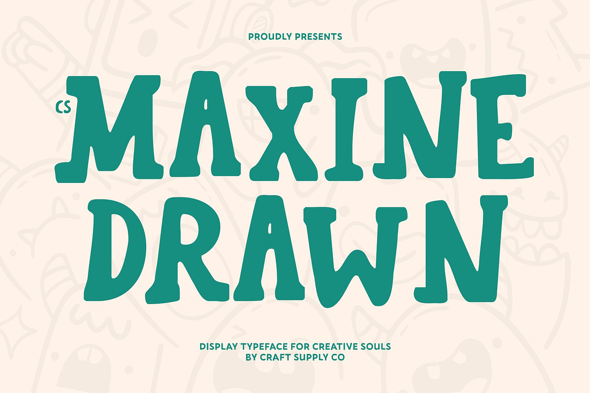 CS Maxine Drawn, a Sans Serif Font by Craft Supply Co. (Photo 1 of 7)