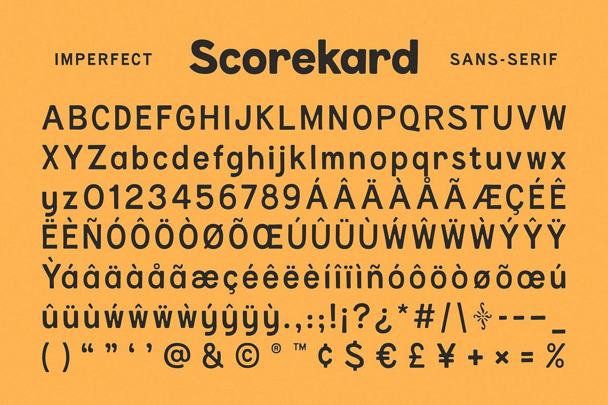 Scorekard — An imperfect sans, a Sans Serif Font by SimpleBits® (Photo 5 of 7)