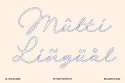 CS Lydia Dashed, a Script Font by Craft Supply Co. (Thumbnail 7 of 8)