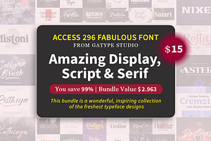 Fabulous Font Bundles, a Script Font by Gatype