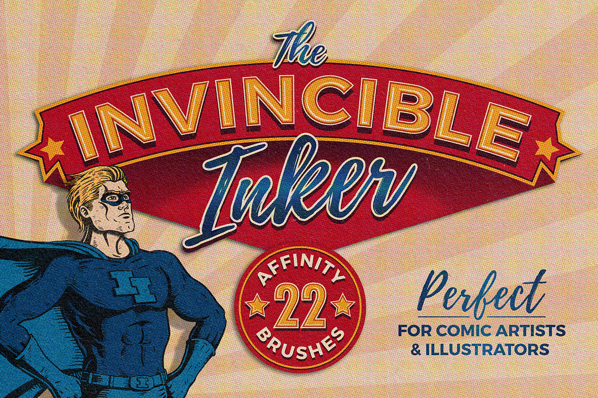 The Invincible Inker for Affinity, a Brush Add-On by TomWarne (Photo 1 of 11)
