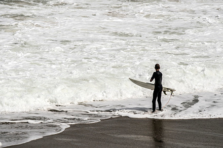 Surfer watching the sea, a Sports & Recreation Photo by Aljndr