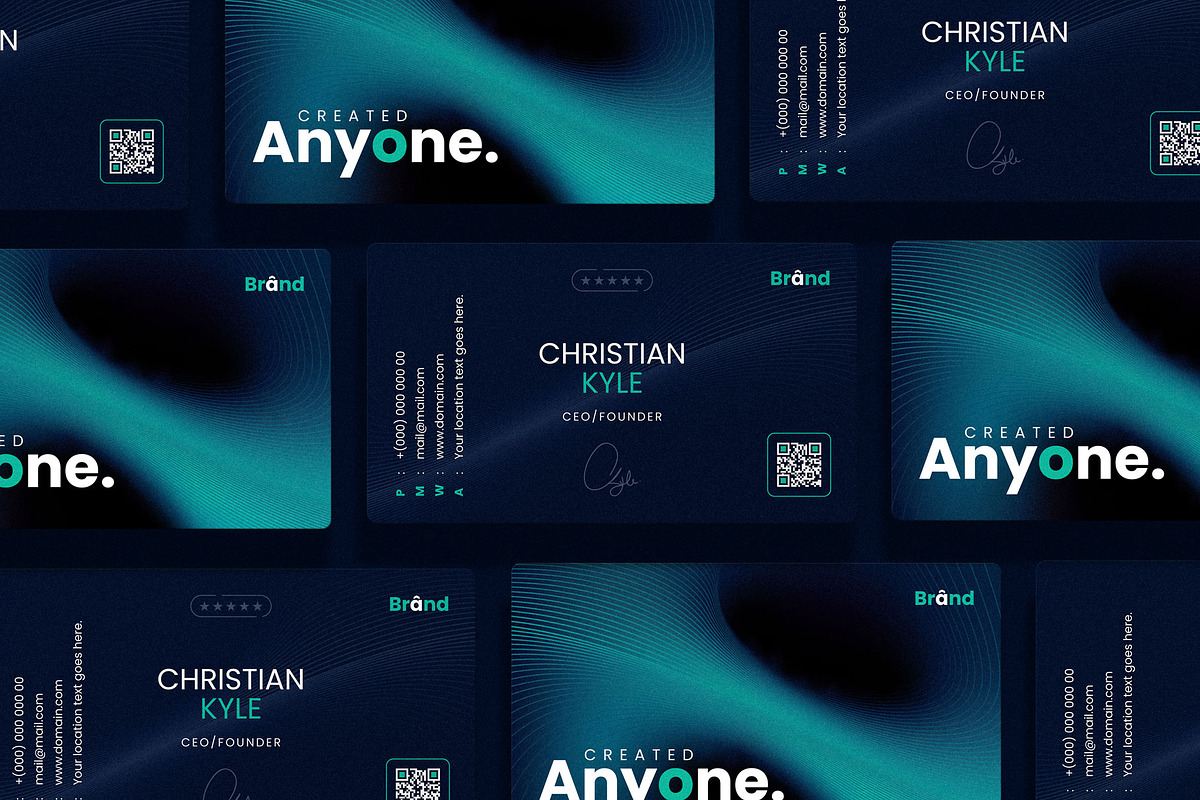 Corporate Business Card Template, a Business Card Template by E-Type (Photo 1 of 4)