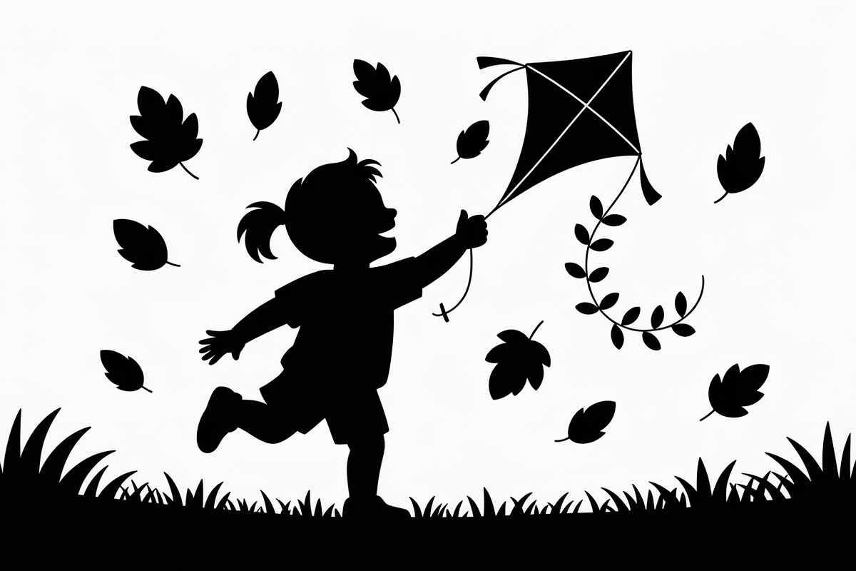 Kids Flying Kite Laser Cut Bundle, an Object Illustration by balal (Photo 9 of 11)