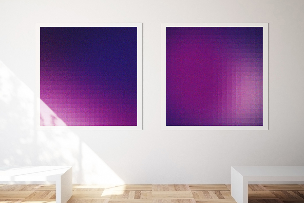 Violet Square Gradient Texture, a Background Graphic by FadeLine Studio