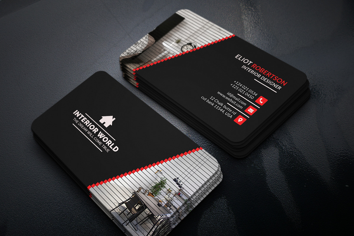 Interior Business Card, a Business Card Template by Helal Shop (Photo 3 of 5)