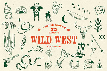 Wild West · Cowboy Illustrations, an Animal Illustration by BluWisp