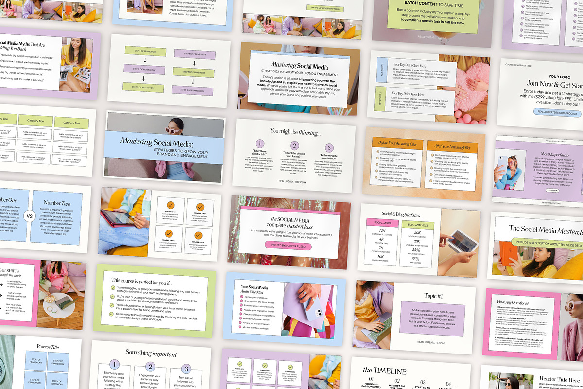 Slide Deck & Webinar Canva Bundle, a Presentation Template by Fallon Gerst (Photo 3 of 20)