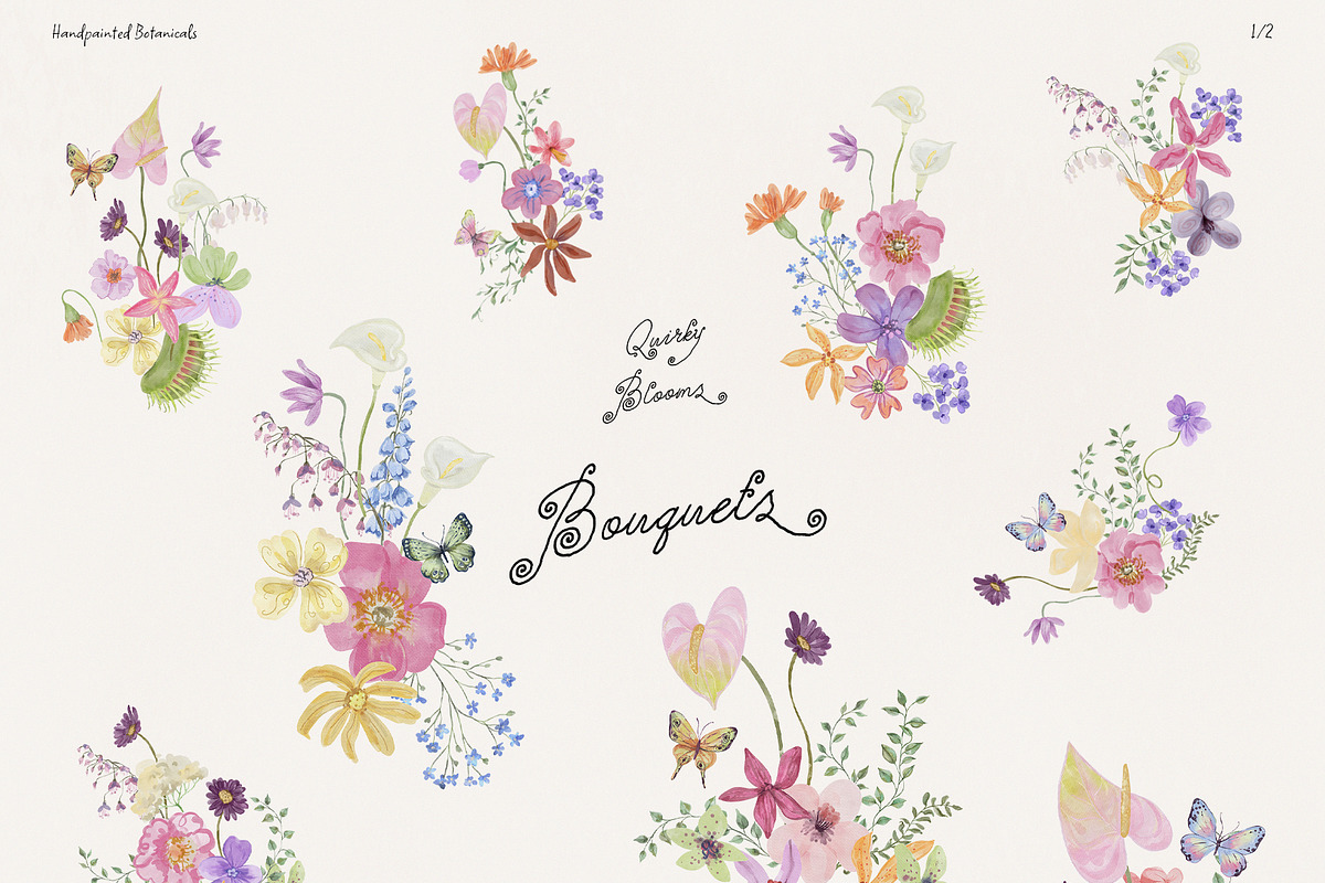 Quirky Blooms: Whimsical Florals, a Seasonal Illustration by SunnyAfternoons (Photo 3 of 15)