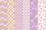 Lavender Purple Glitter Patterns, a Pattern Graphic by Amanda Ilkov (Thumbnail 2 of 3)